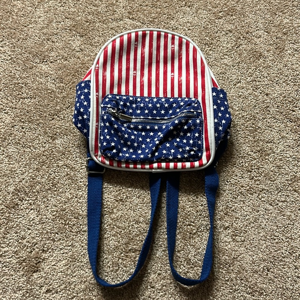 American Flag Mini Backpack